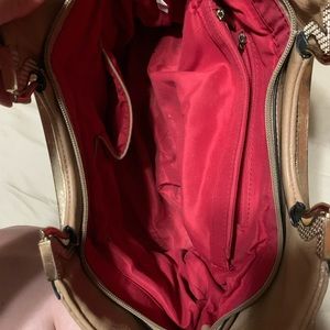 Tan Purse w/Gold Chain